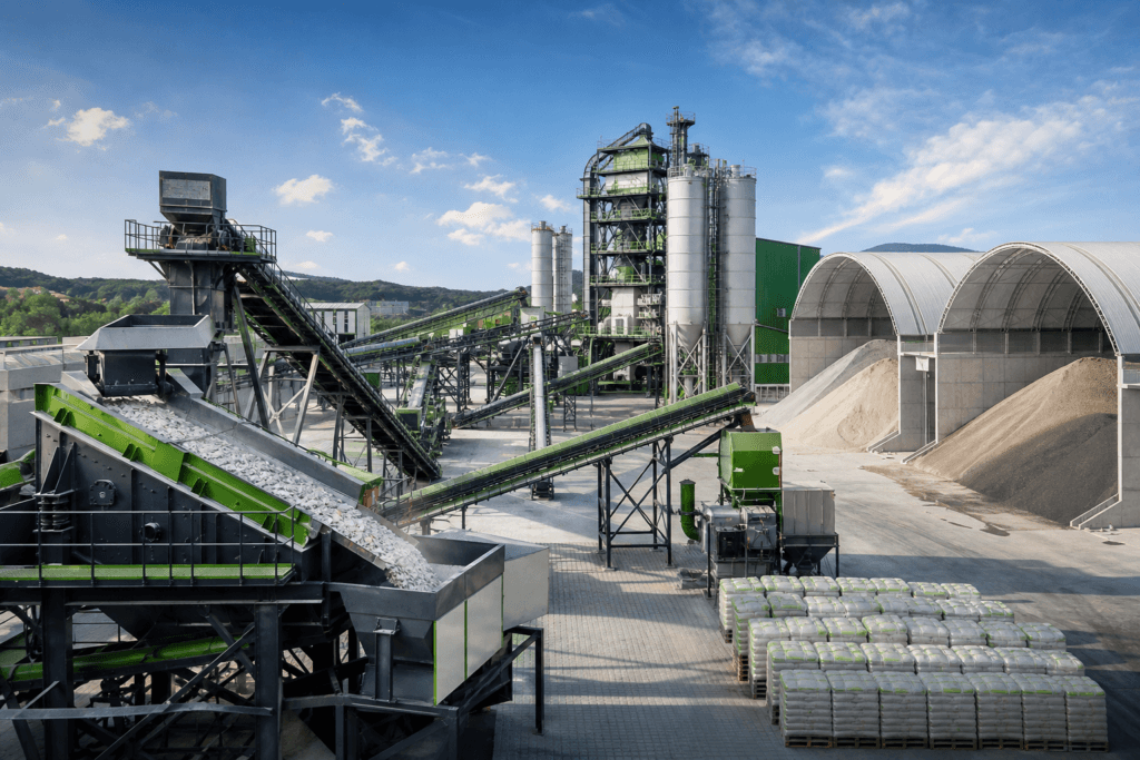 Integrated manufactured sand and special mortar production line